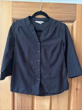 Ex Officio Everyday Ease Black Button-Down Women's Shirt